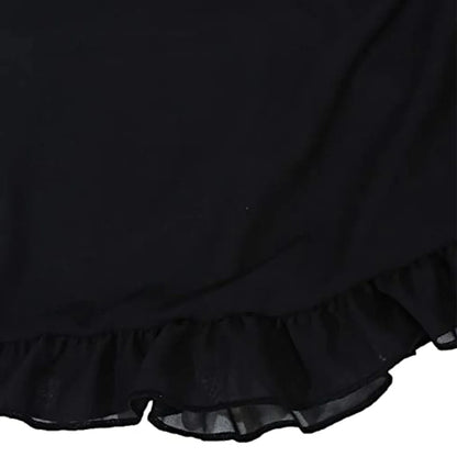 Women Chiffon Short Sarongs Ruffle Hem Bikini Cover Ups Beach Swimsuit Bathing Suit Wrap Skirt for Swimwear