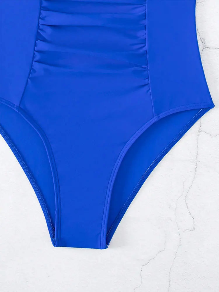 omen's One Piece Swimsuit Tummy Control Bathing Suits V Neck Slimming Adjustable Strap Swimwear