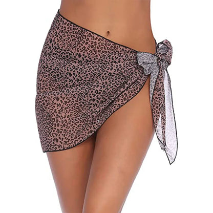 Womens Long&Short Sarong Swimsuit Coverups Summer Beach Bikini Wrap Sheer Short Skirt Scarf for Swimwear Cover-ups
