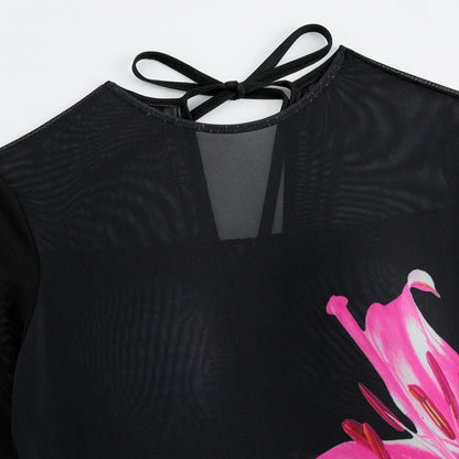 New High Waist Sexy Swimsuit Women Summer Bathing Suit Bikini Set Long Sleeve Swimwear Women Beach Swimming Suit For Female