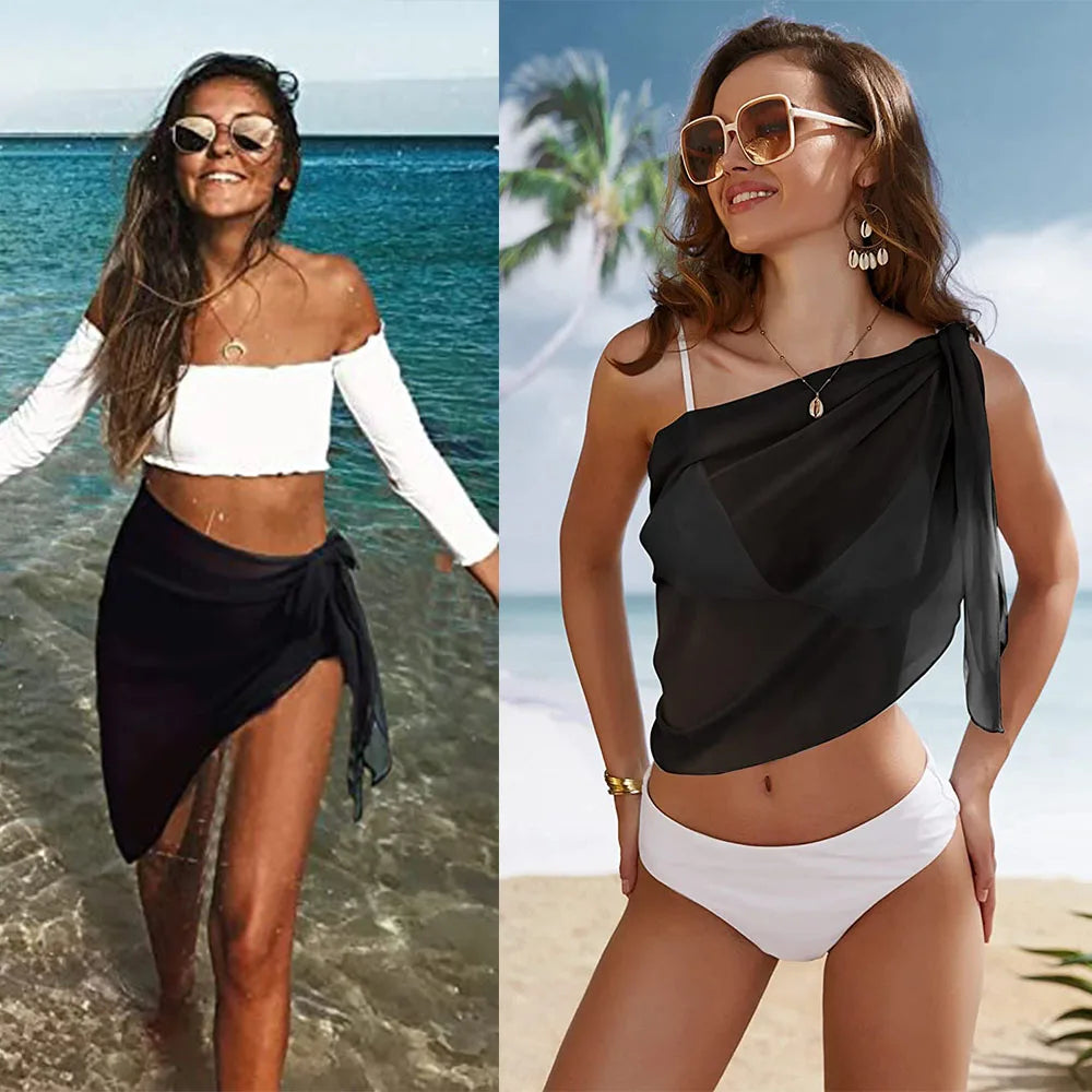 Women 2 Piece High Waisted Bikini Set, Floral Ruffle Tummy Control Swimsuit, Ruched Modest Full Coverage Bathing Suit