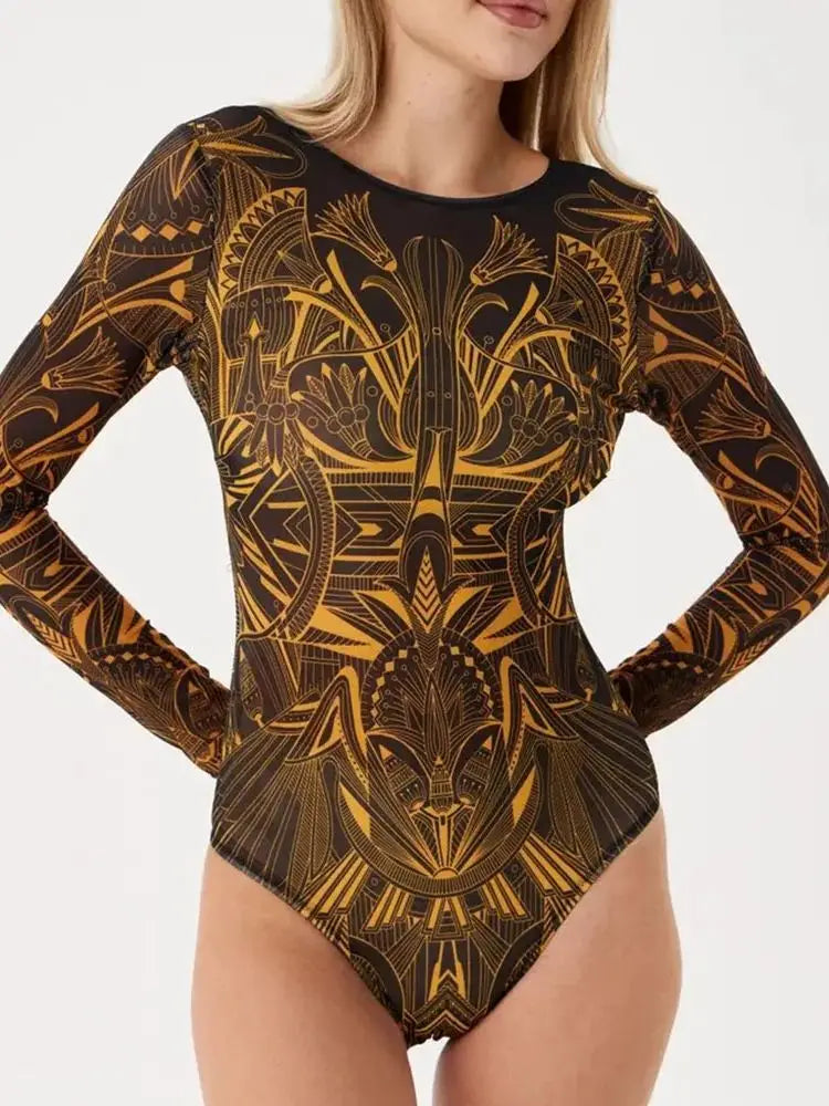 New High Waist Sexy Swimsuit Women Summer Bathing Suit Bikini Set Long Sleeve Swimwear Women Beach Swimming Suit For Female