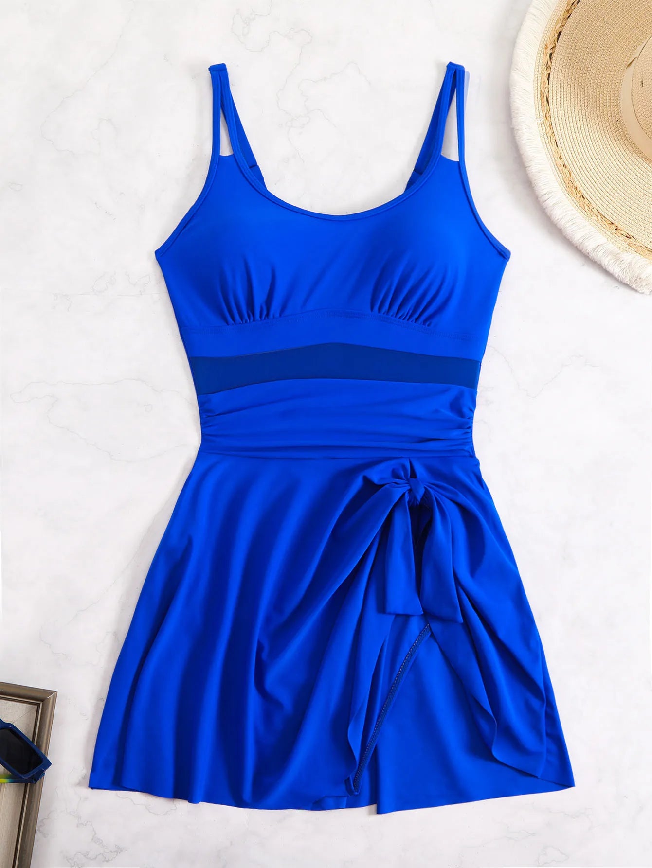 One Piece Swim Dresses for Women Tummy Control Bathing Suit Adjustable Straps Swimdress Swimsuits Swimwear Skirt