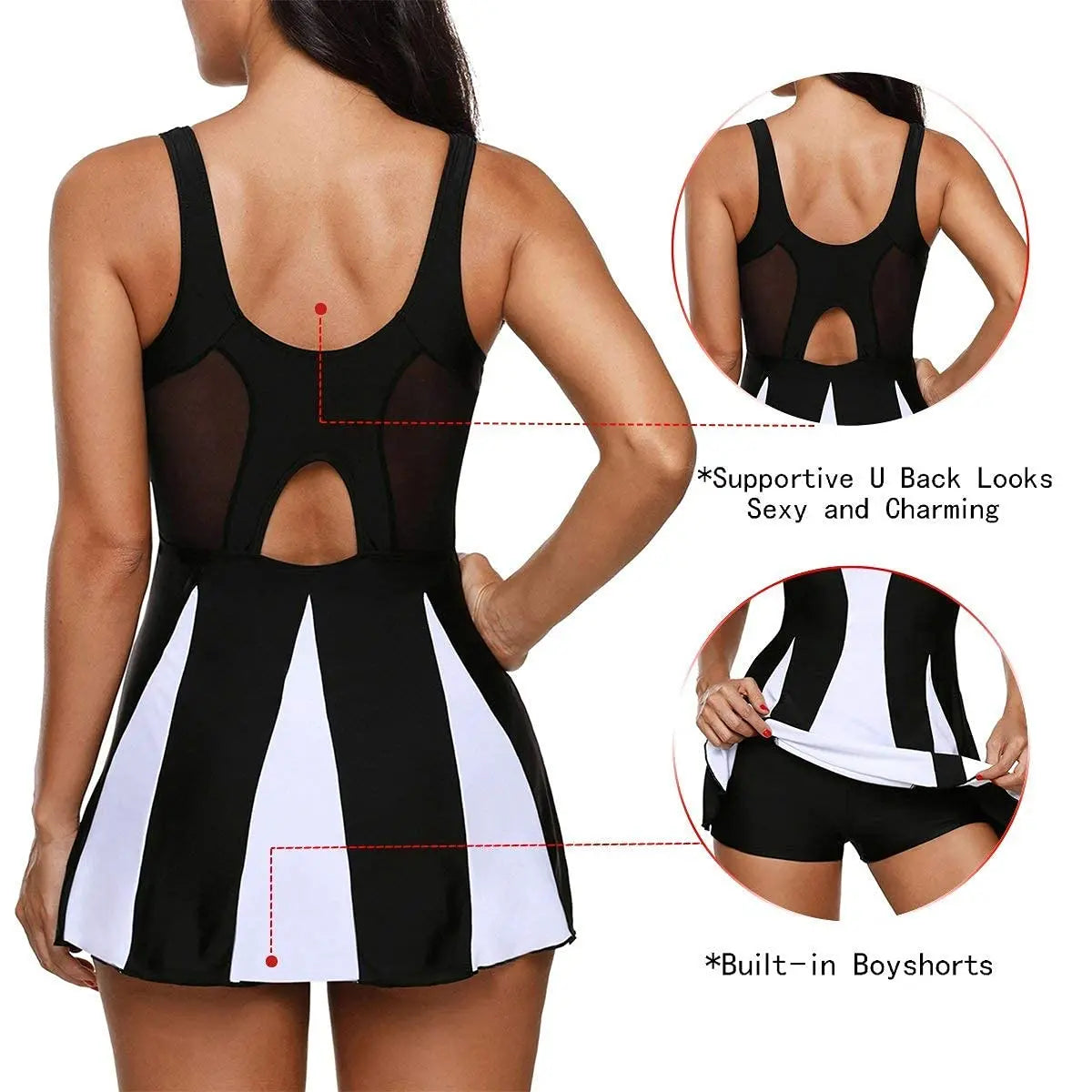 Swim Suits for Women 2025 Swim Dress Womens SwimsuitsBathing Suits Swim Skirt One Piece Swimsuit Tummy Control