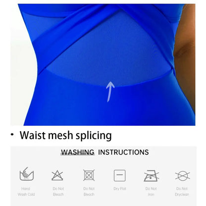 Womens One Piece Swimsuits Tummy Control Bathing Suits Mesh Swim Suits Full Coverage Swim Suit for Women