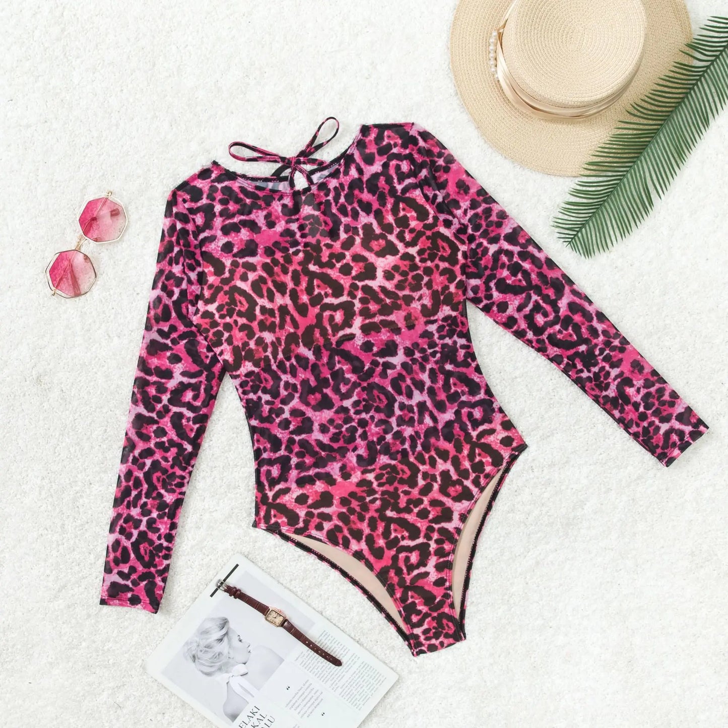 New High Waist Sexy Swimsuit Women Summer Bathing Suit Bikini Set Long Sleeve Swimwear Women Beach Swimming Suit For Female
