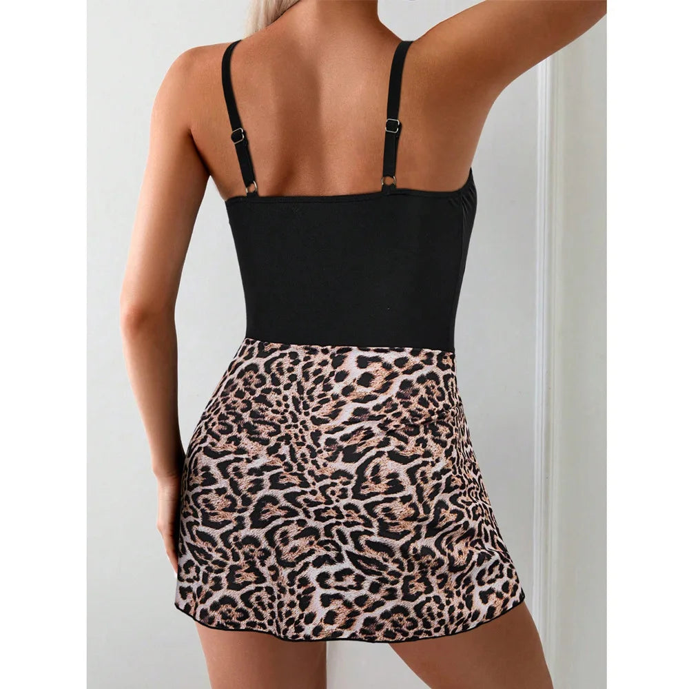 One Piece Swimdress Swimsuits for Women Tummy Control Swim Skirt Bathing Suit for Women 2025